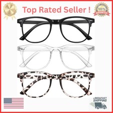 3 Pack Blue Light Blocking Glasses for Women Men Computer Gaming Vision Care