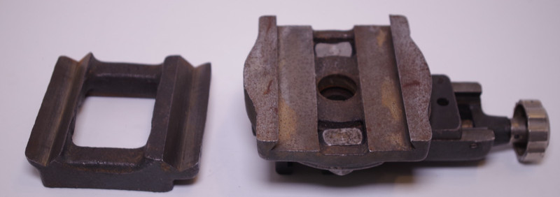 Vintage Craftsman 6-Inch Lathe Parts B3507 Riser Block and C3412 Tool Post Slide