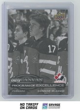 2025-26 UD Canvas Program Of Excellence Black & White Connor McDavid #C-260