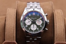 Breitling AVI Chronograph Green Dial Stainless 42mm Automatic Men’s A23380