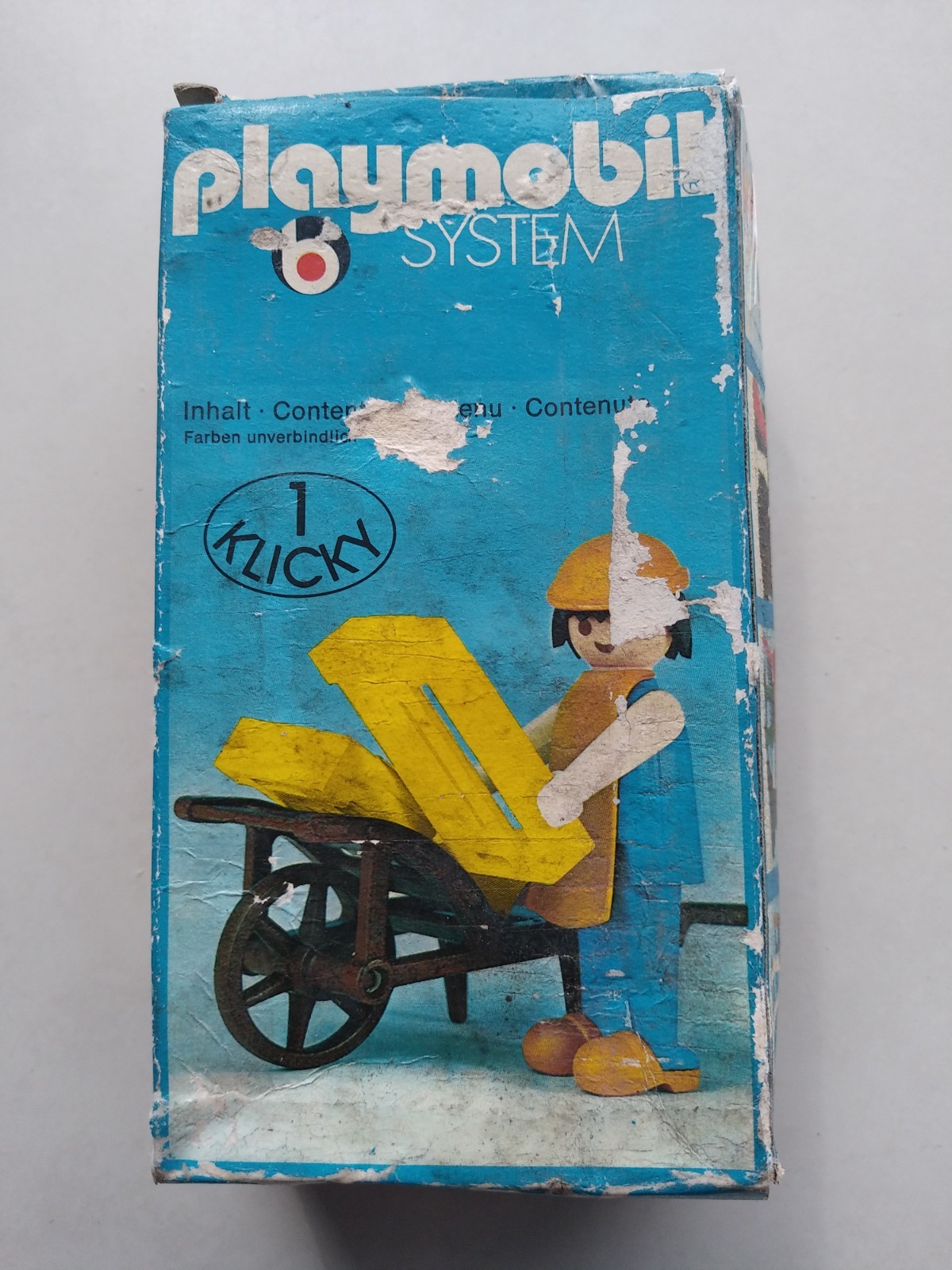 Playmobil 3369 Vintage de 1977 figurine Klicky Paysan Marchand Moyen Âge