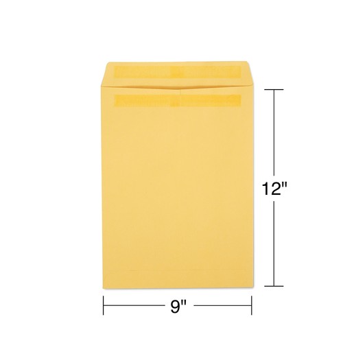 Staples Self Seal Catalog Envelopes 9"L x 12"H Brown 100/Box (534800/17104) - Picture 3 of 4