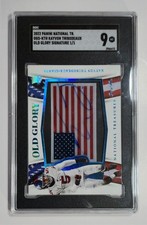 2022 Panini National Treasures KAYVON THIBODEAUX Old Glory 1/1 Auto SGC 9!