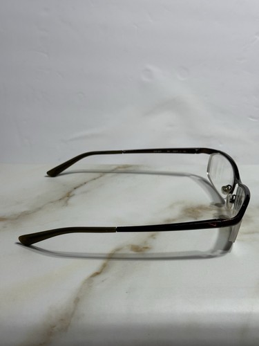 Nike Titanium 6037 259 Eyeglasses 55-17-135 Brown Metal Partial Rimless Frames - Picture 3 of 10
