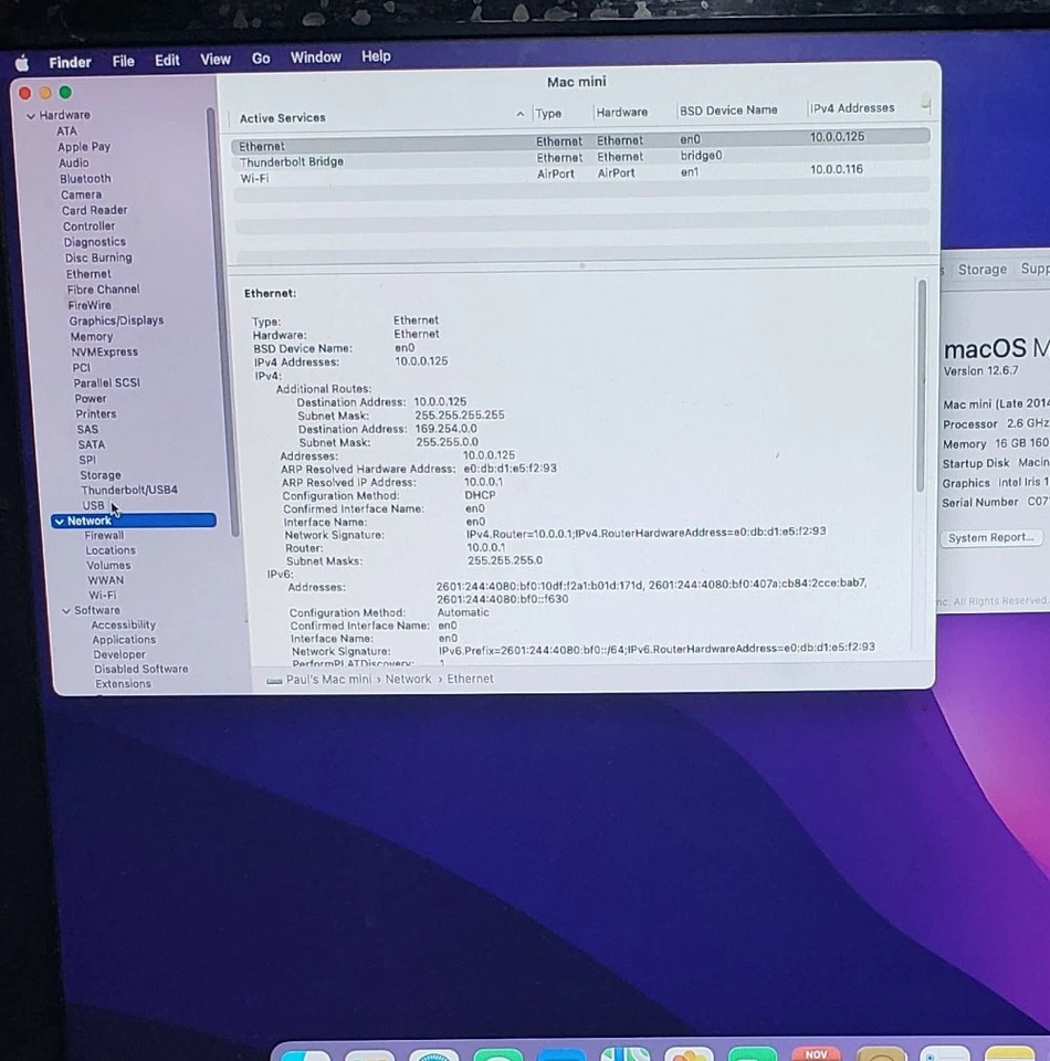 Apple Mac mini A1347 late 2014, i5 4278U 2.6 GHz 16GB RAM 1TB HD, OS 12 Monterey - Image 4 of 4
