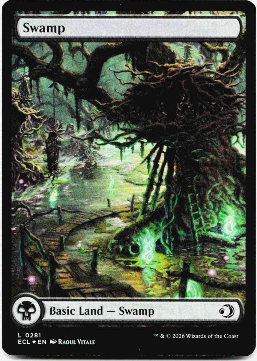 Swamp (FOIL) - Full Art - [Lorwyn Eclipsed] Magic - MTG ECL 0281