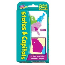 Trend Pocket Flash Cards, States  Capitals T 23014 