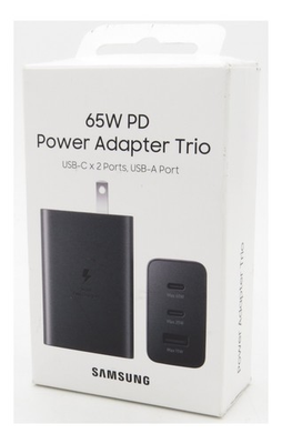 #ad #ad Samsung 65W PD 3.0 Trio Power Adapter Super Fast Charging Wall Charger $19.98