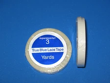 SUPERTAPE TRUE BLUE LACE TAPE 1/4" X 3 YD ROLL~WEFT HAIR EXTENSIONS.