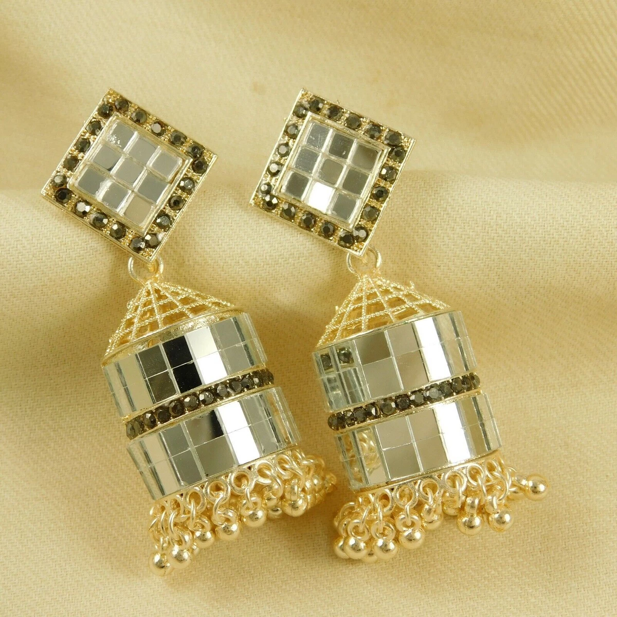 Earrings with shop back dangle
