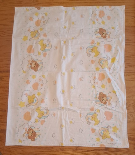 Vintage Teddy Beddy Bear Flannel Blanket Material-Morgan, Inc Made In The USA - Picture 2 of 8
