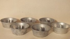 6 Kitchen Toy Bunt Pans All Aluminum Retro Kids Toy Play Set Vintage