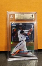 2018 Topps Chrome Ronald Acuna Jr. Refractor #193 Sp BGS 10 Pristine Low Pop Mvp
