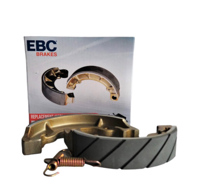 Kawasaki KE 100 A B / KM 100 A -  EBC Bremsbacken geschlitzt brake shoes vorne