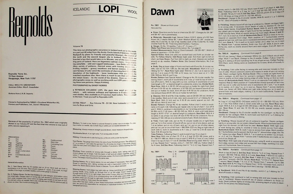 Prendas para el torso islandesas chaquetas jerséis hombres y mujeres patrones de punto de Reynolds Foto 2 de 4
