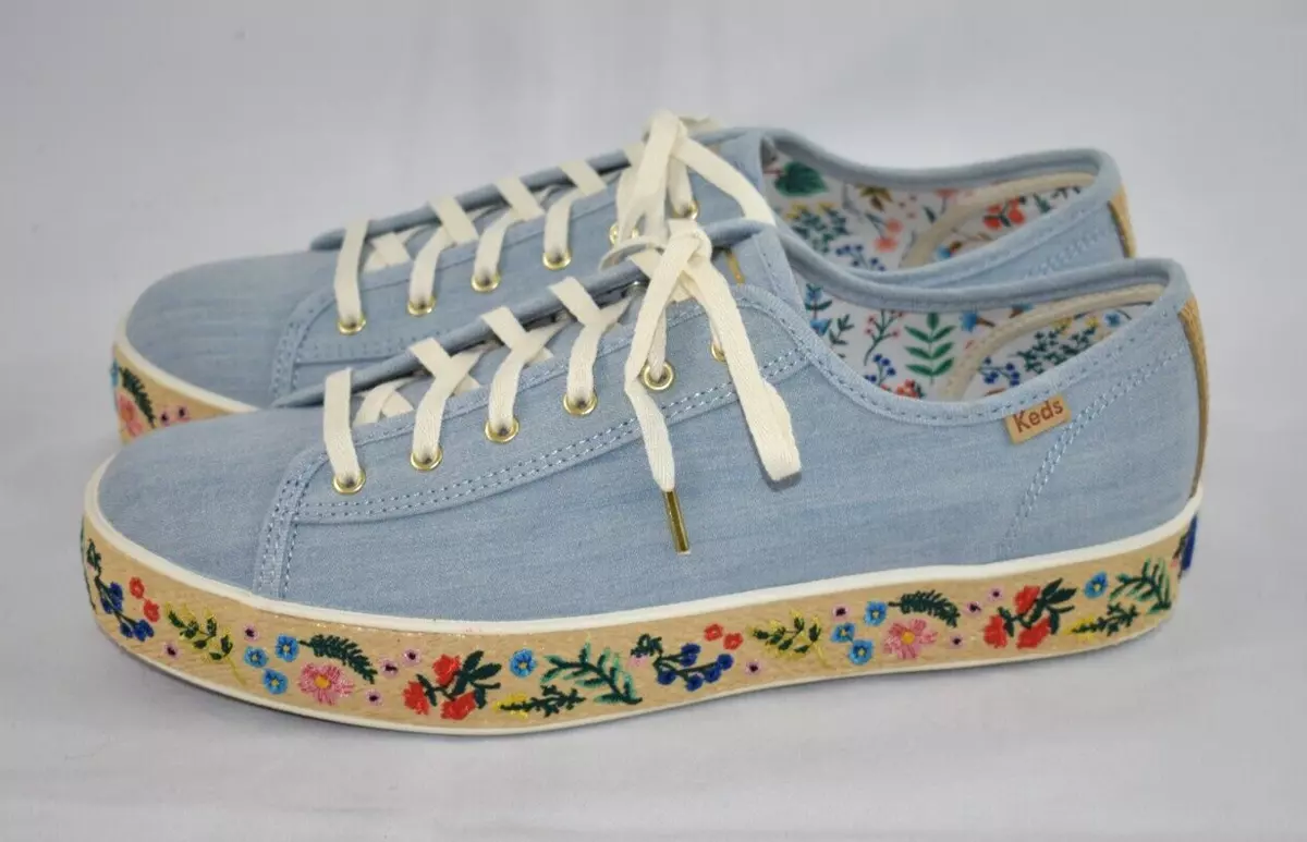 Keds rifle paper best sale embroidered