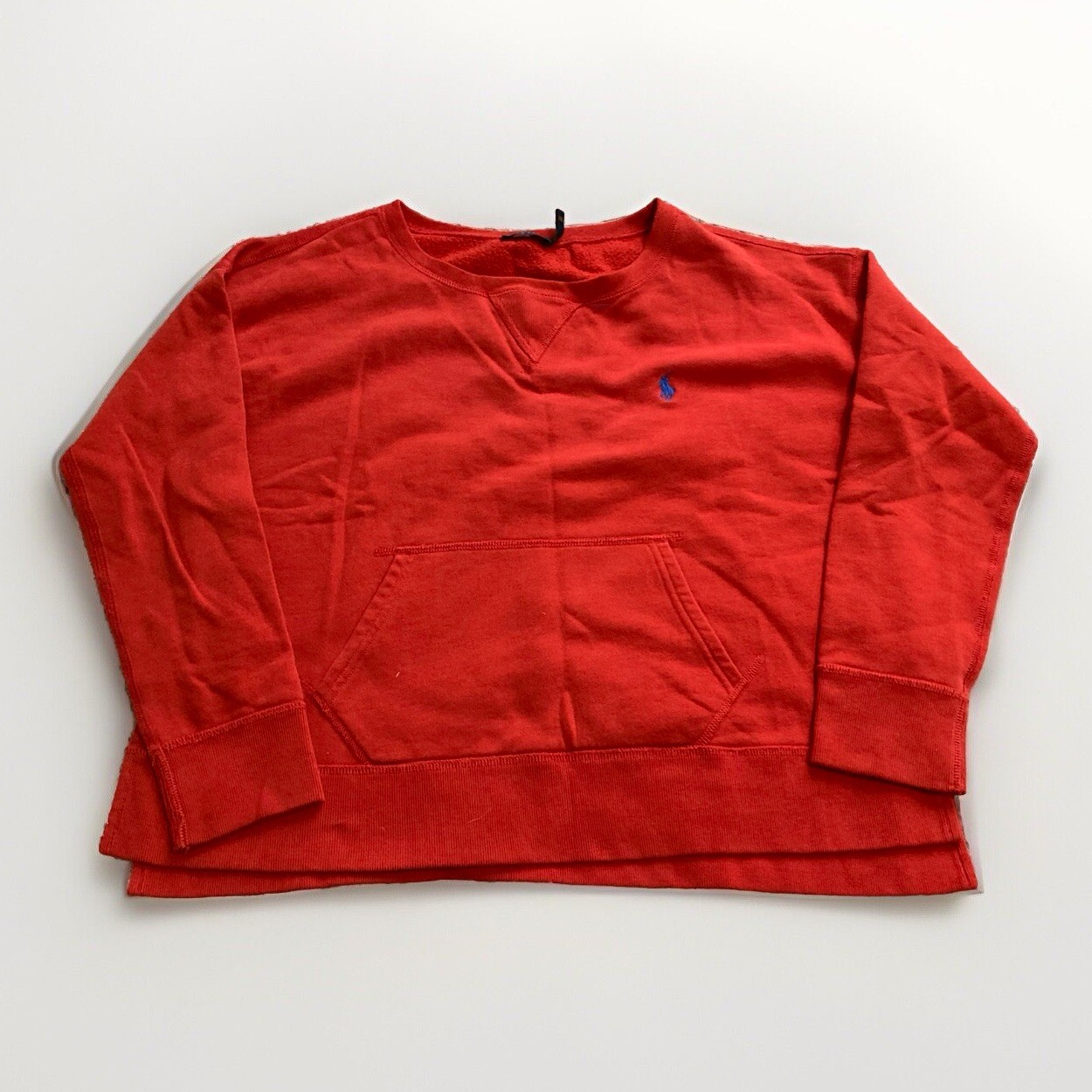 Polo Ralph Lauren girocollo taglia media rosso pullover felpa logo pony