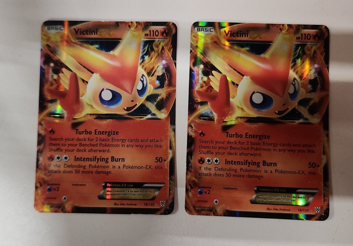 Pokémon Victini EX 18/135 - BW: Plasma Storm - Ultra Rare Trading Card -LP to MP
