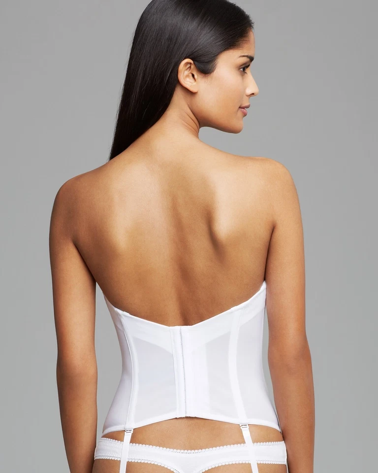 Bustier de seducción nupcial blanco para mujer LE MYSTERE talla 34DD 137353 Foto 4 de 4