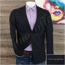 Tommy Hilfiger Mens Blazer Sport Coat Two Button Casual Jacket 40R Wool Suits