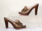 Christian Louboutin Gold Wooden Sandals EU 35 US 5 - 5.5 Pumps — photo 9
