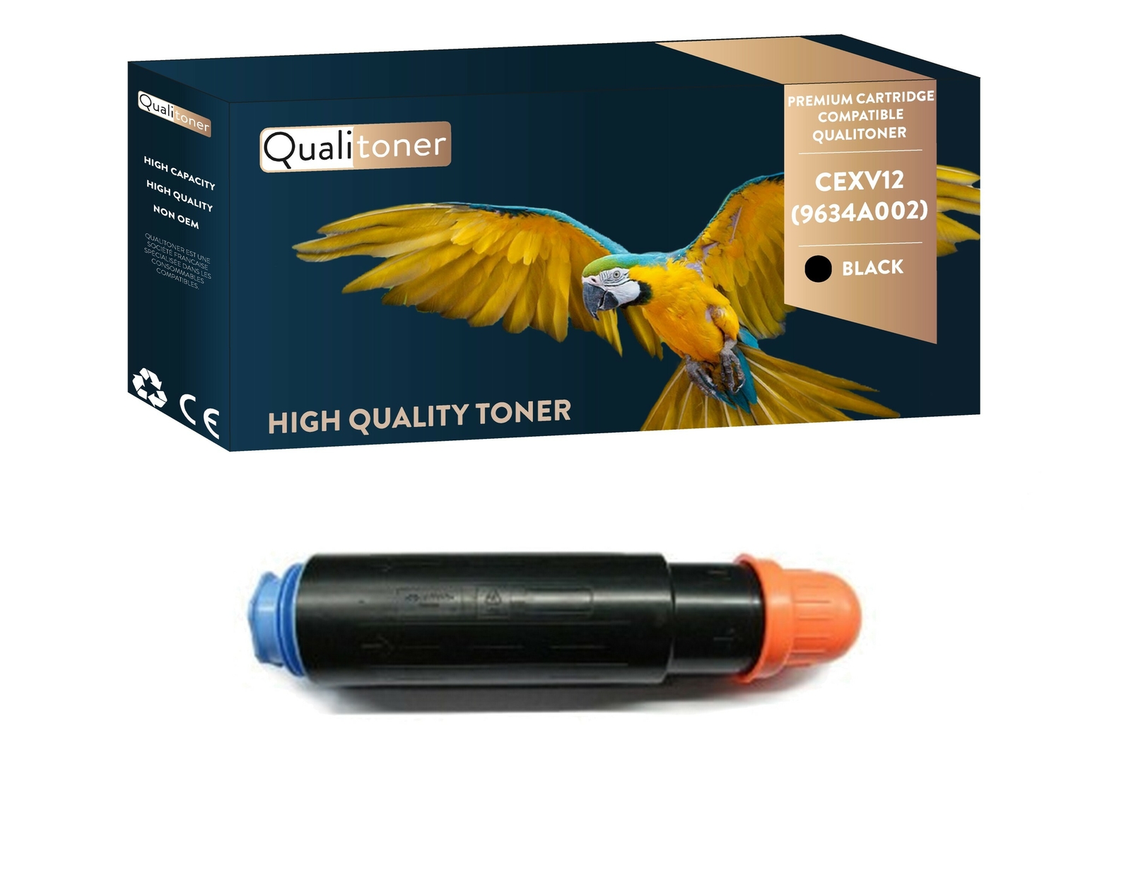 Toner CANON CEXV12 9634A002 noir compatible Qualitoner pour imprimante laser IR