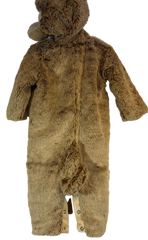 Pottery Barn Kids Monkey Costume Size 6-12 Months Snap Closure Snap Halloween E6 - Image 2 of 4