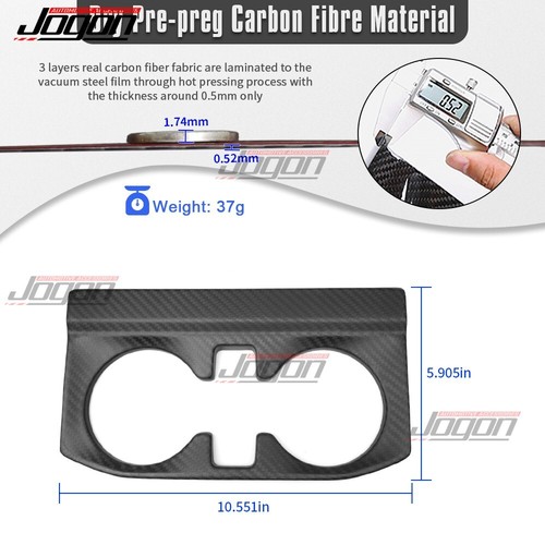 Carbono mate para Ford F150 Raptor 2021 22+ salida de aire trasera ventilación portavasos moldura - Imagen 3 de 11