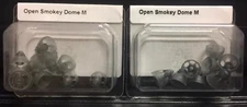 2 Packs of Open Smokey Domes Medium For Phonak Hearing Aids. 20 Domes total.