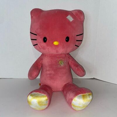 Build-A-Bear Sun Shine Hello Kitty 18'' Coral Plush Stuffed Animal Pink 2013