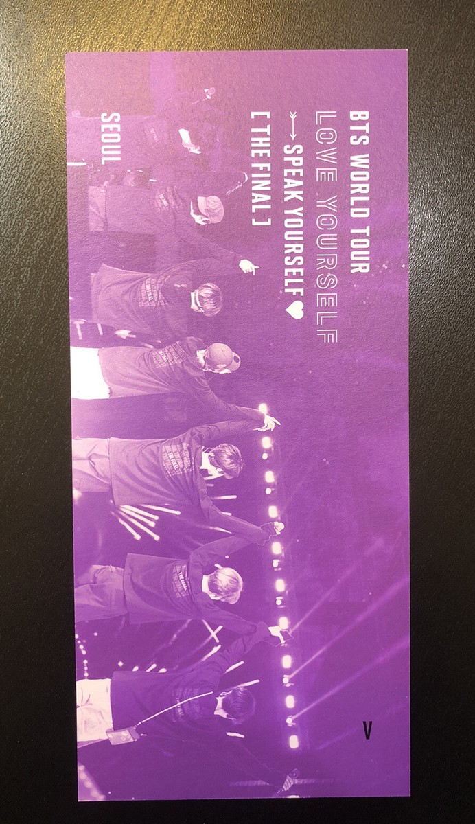 BTS V/TAEHYUNG LOVE YOURSELF SPEAK YOURSELF DVD Bookmark (US SHIP