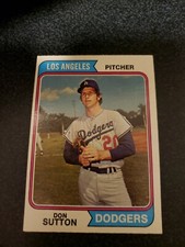 T.C.G Topps Baseball Card Don Sutton #220 Los Angeles Dodgers