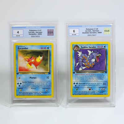 Karpador 47/82 Dark Garados 25/82 EGS 6 Team Rocket 1st Edition Pokemon
