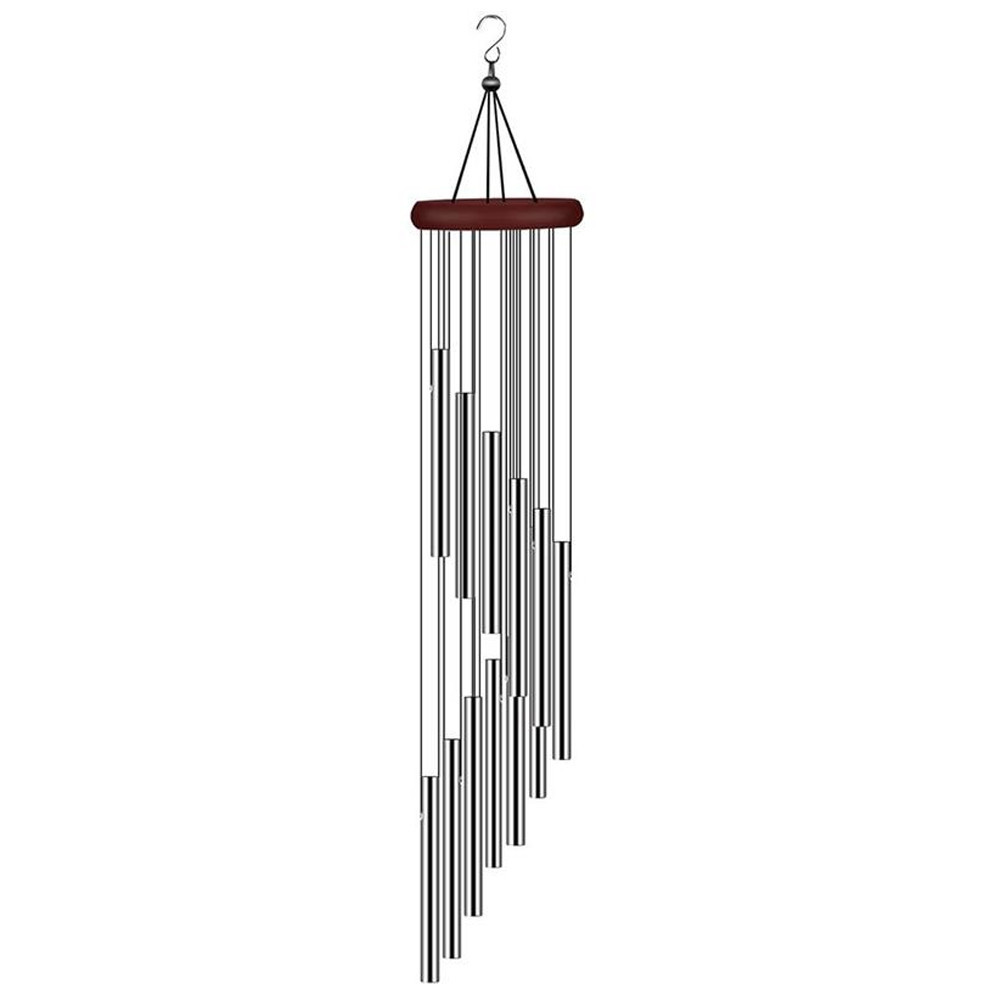 Metal 12 Tubes Outdoor Home Decor For Garden Patio Decor