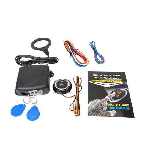 Car Ignition Switch 12V RFID Engine Start Push Button Keyless Entry Starter Kit - Picture 1 of 10