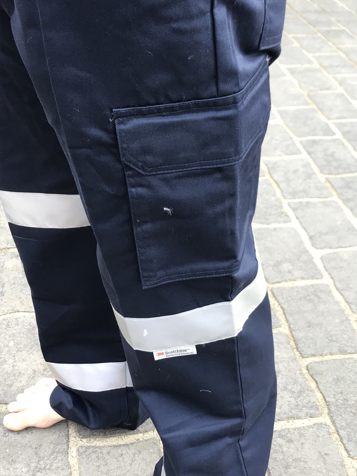 NEW Double reflective Navy Blue Cargo Work Safety Pants Men’s Women’s