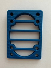 Century WEDGE 1/4 to 1/2 inch Skateboard Longboard Riser Pads, 2 pcs, BLUE