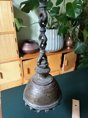 VERY RARE Antique 18th Century Indian Elephant Claw Bell HUGE - Image 1 of 4