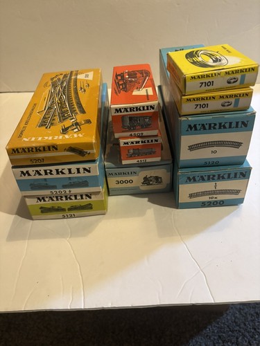 Lot of Empty Marklin Boxes 5120,5200,5202,5121,5207,4512,4509,3000, & 7101 (2)