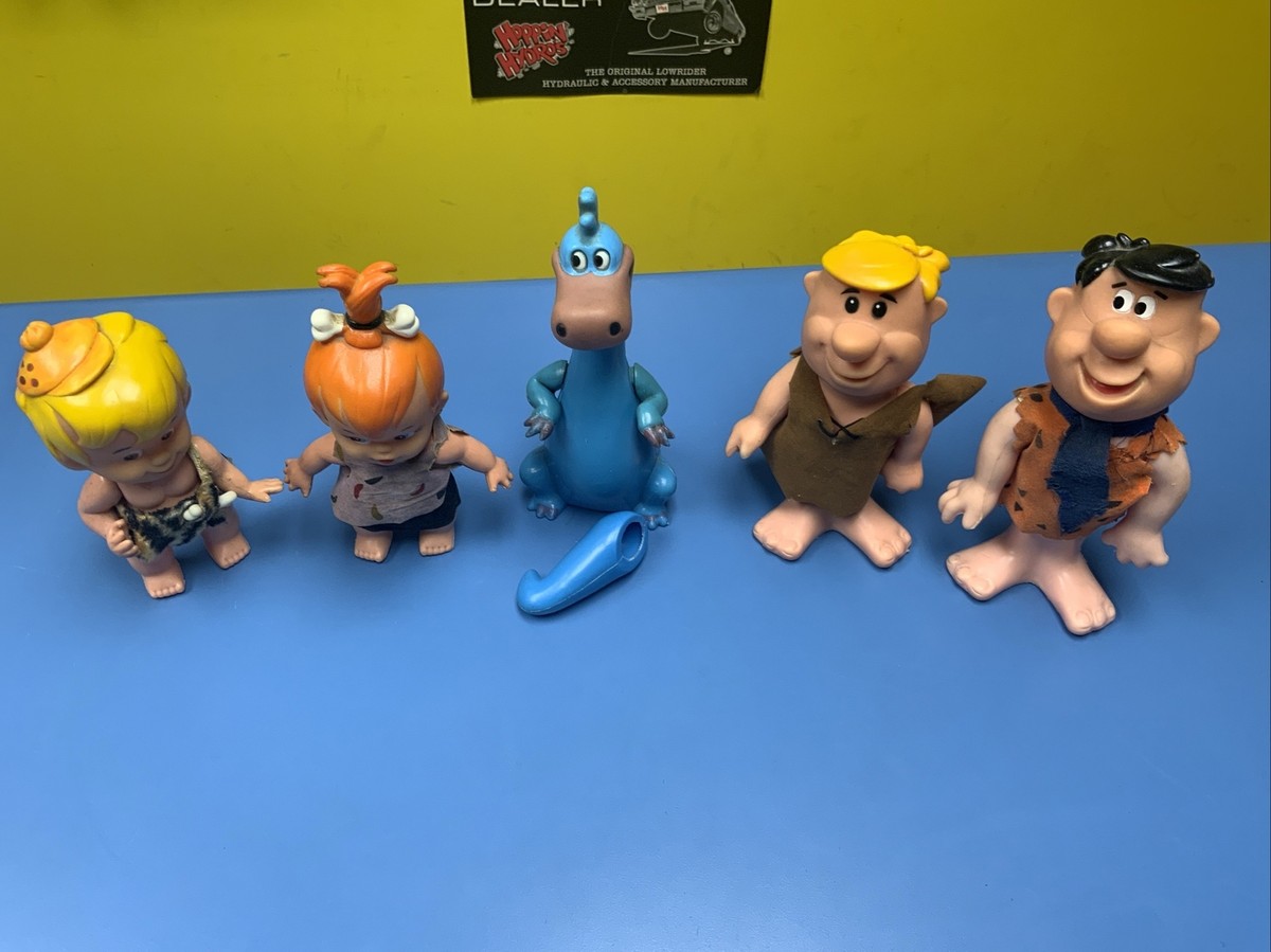 Vintage 1970 R.Dankin & Co. Flintstones Fred, Barney, Pebbles, Bam