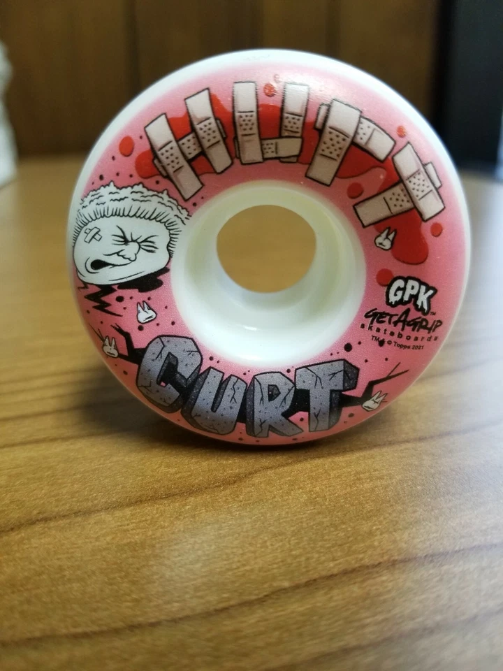 Topps GPK Garbage Pail Kids GET A GRIP Series 3 Skateboard WHEEL 8x COMPLETE SET - Imagem 4 de 4