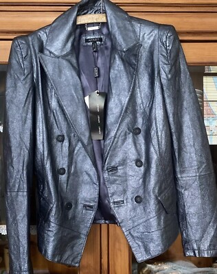 Neu!Geiler metallic Showanzug''APART''Da.2Tlg Top Qualität!Echt Leder!GR:36 NP:399