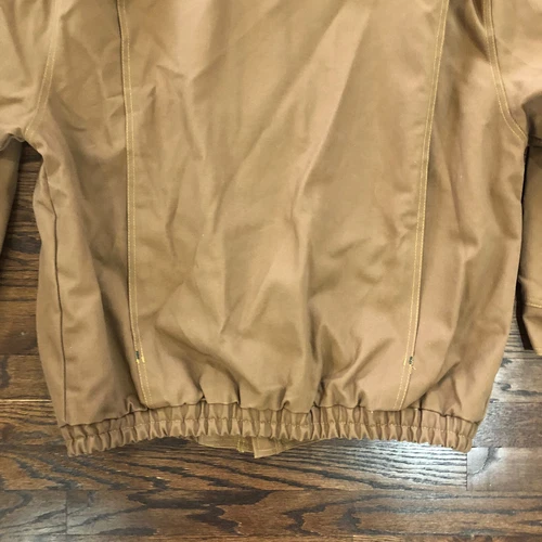 Bulwark Protective Apparel FR Brown Duck Lined Bomber Heavyweight Jacket Men XL image 11