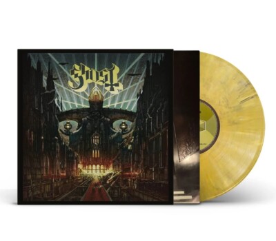 Ghost Ceremony And Devotion 2 LP Yellow Vinyl With Black And White Smear