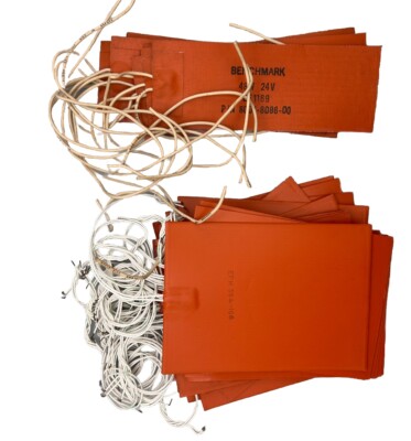 Bulk lot 37 Electro-Flex & Benchmark Rubber Silicone DC Strip Heaters