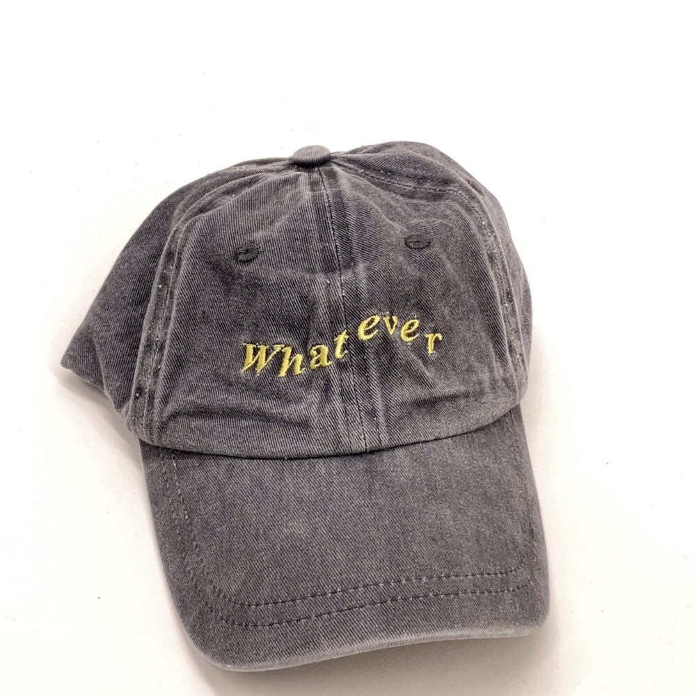 Whatever hat gray cotton - image 1
