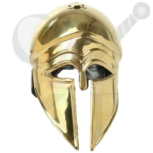 Elmo Corinzio Spartano Replica LARP - Acciaio, Circonferenza 72cm, Con Fodera In Pelle - Foto 2