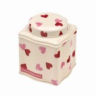 Emma Bridgewater Love Heart Design Wavy Tea Caddy Kitchen and Home Accessory