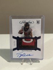 2021 Panini Flawless Collegiate Tylan Wallace RC OSU Logo Patch AUTO /15