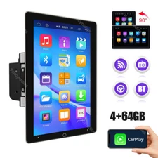 10.1'' Rotatable 4+64GB Android 13 Car Stereo GPS Navi WiFi FM BT Radio 2 Din
